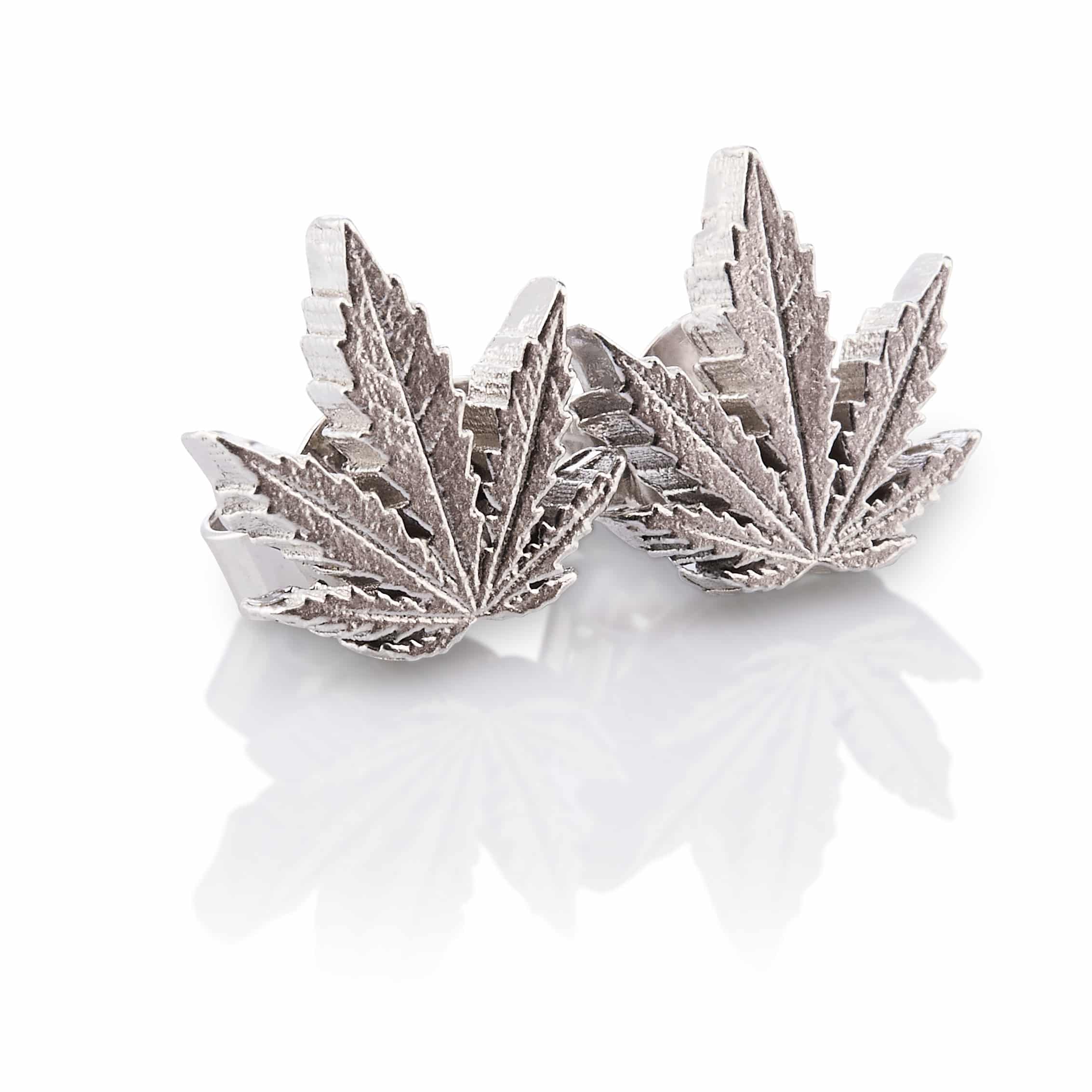 Zaza leaf stud earrings 925 sterling silver
