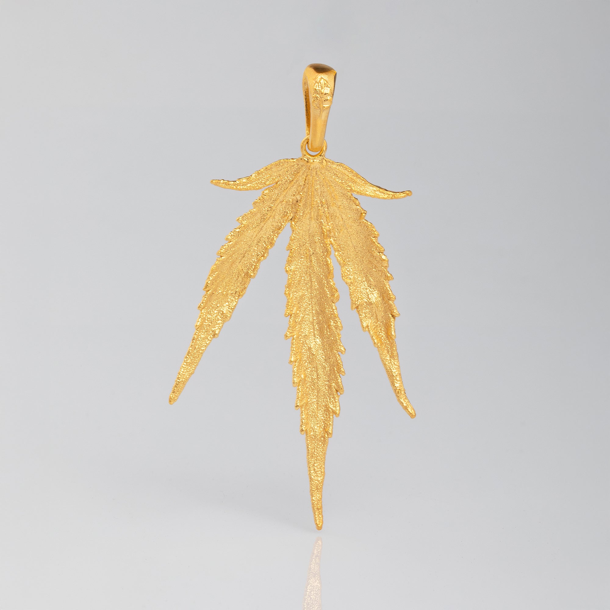 Dutch Passion Blueberry Blatt Anhänger - 18K Gold