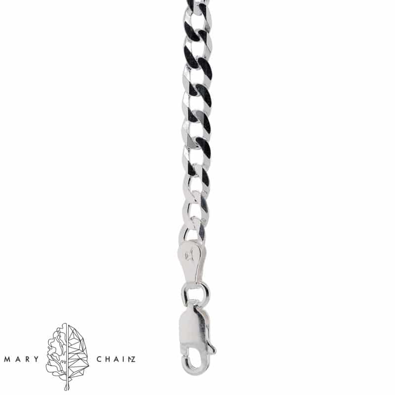 Flachpanzerkette (Nicht vorrätig) - 925 Silber / 3mm