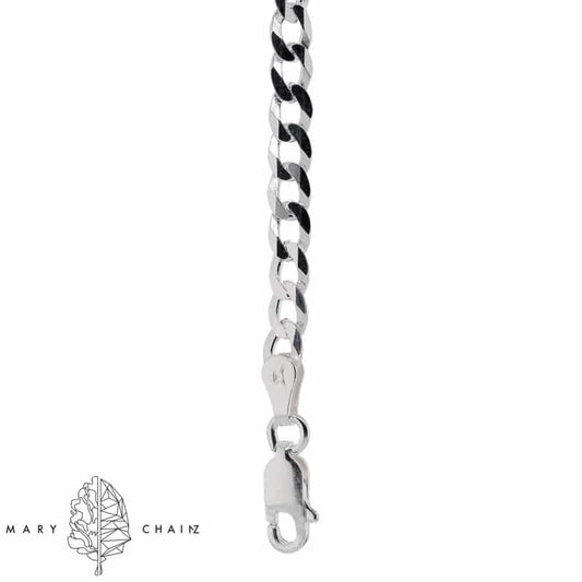 Flachpanzerkette (Nicht vorrätig) - 925 Silber / 3mm