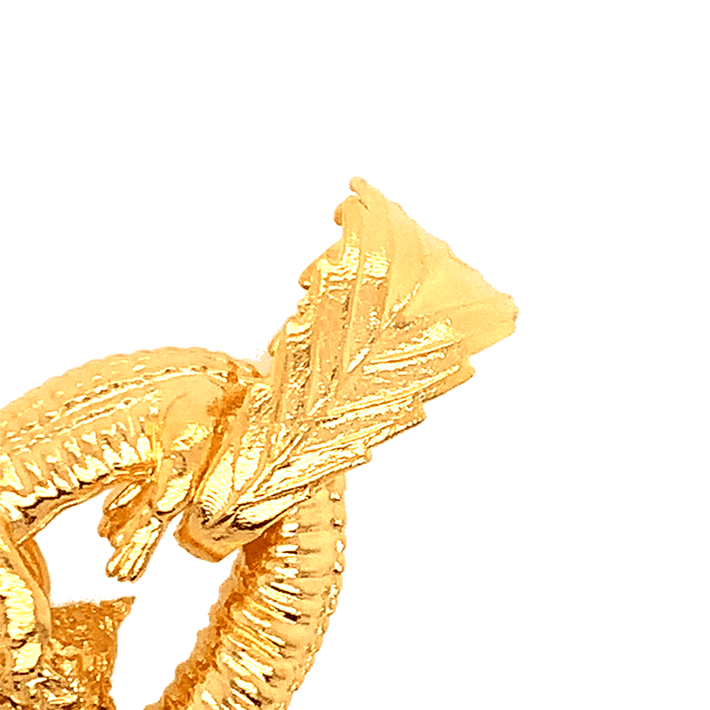 Krokodil 925 Silber rhodiniert